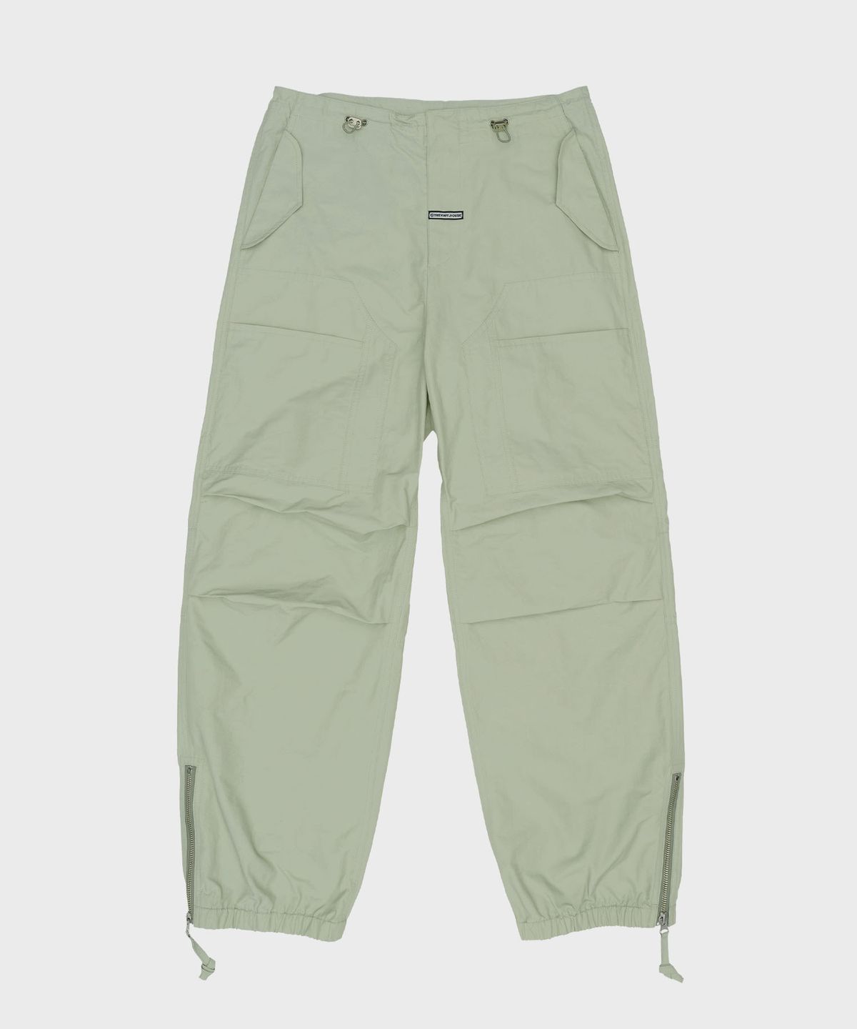 더바이닐하우스(THEVINYLHOUSE) SIDE ZIP PARACHUTE PANTS SAND (VH2ESUPA11A)