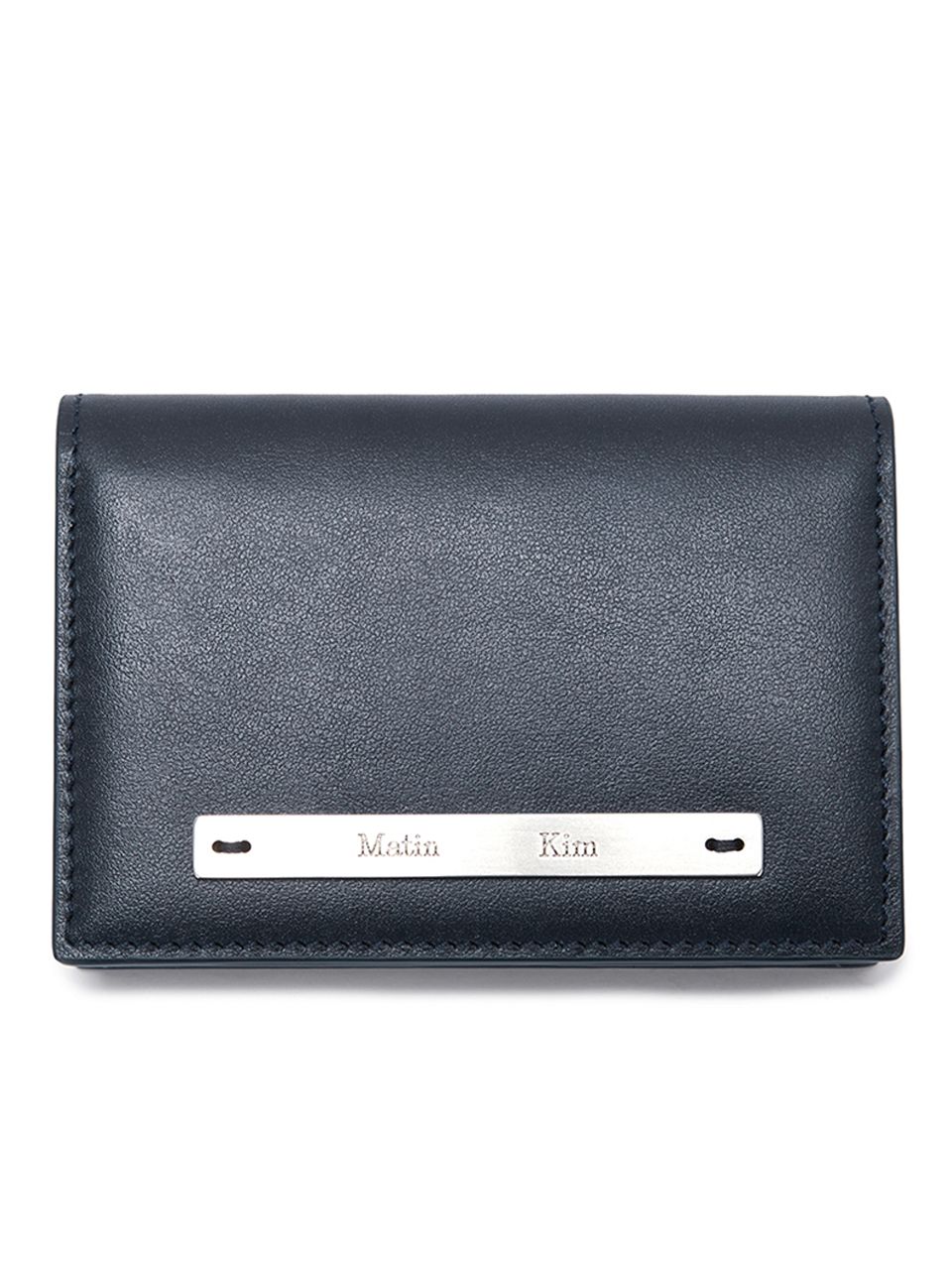 【Matin Kim】SLIM L BUSINESS WALLET MUSINSA | MATIN KIM SLIM METAL BUSINESS WALLET IN NAVY