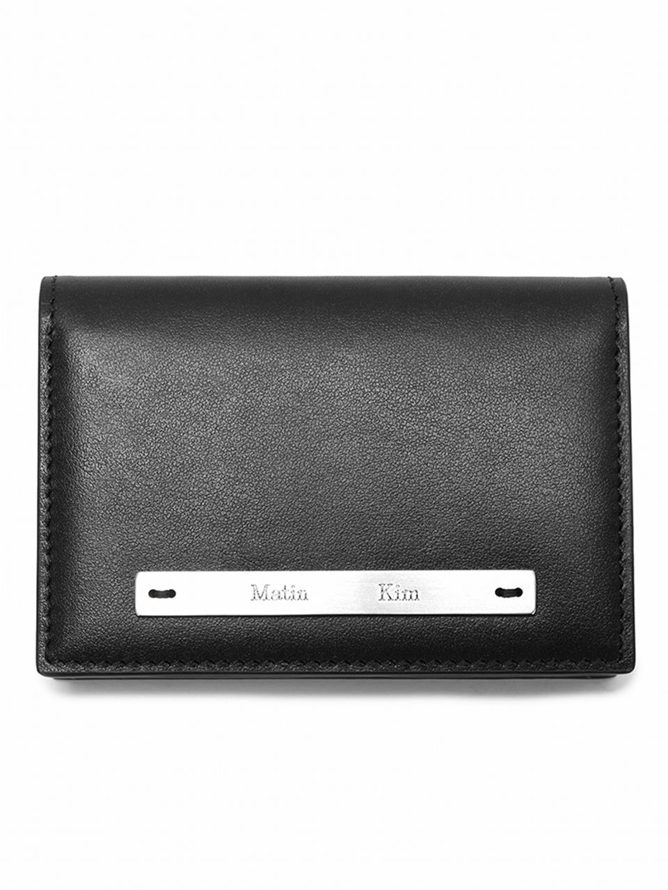 【Matin Kim】SLIM L BUSINESS WALLET MUSINSA | MATIN KIM SLIM METAL BUSINESS WALLET IN BLACK