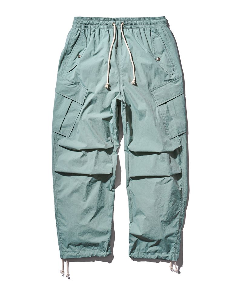 CARGO PARACHUTE PANTS-GREY