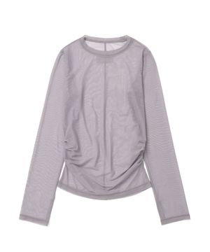 쉬어 셔링 롱 슬리브 티 [라벤더]