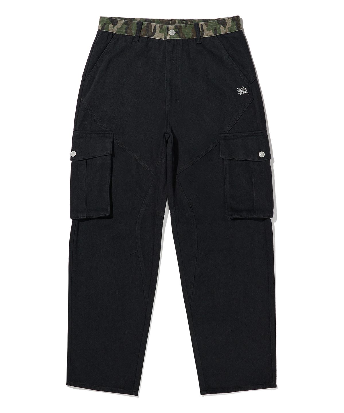 브라운브레스(BROWNBREATH) TAG BLOCK PANTS - BLACK