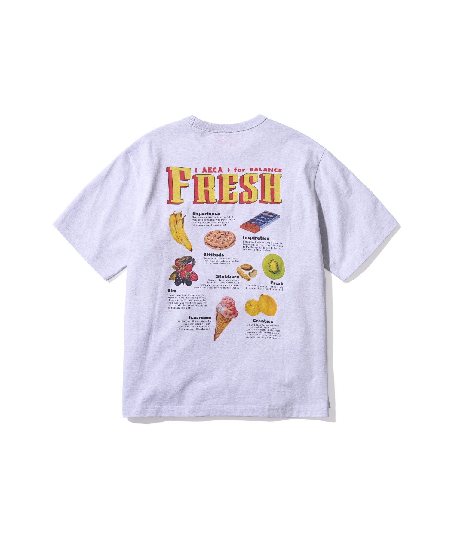 AECA WHITE AECA FRESH Tシャツ 2colors MUSINSA | AECA WHITE AECA FRESH HALF SLEEVE-LIGHT GREY