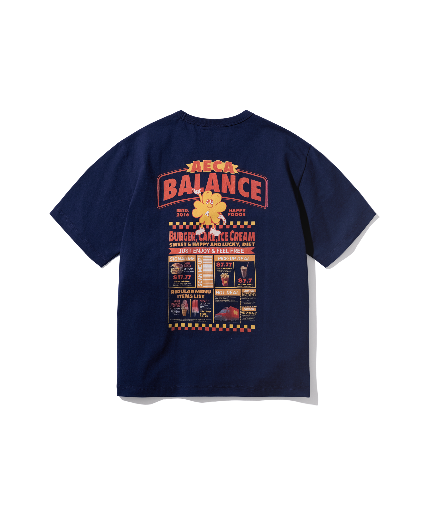 AECA WHITE AECA BALANCE SHOP FLYERS Tシャツ 2colors 에이카화이트 | AECA BALANCE SHOP FLYERS 반팔 티셔츠