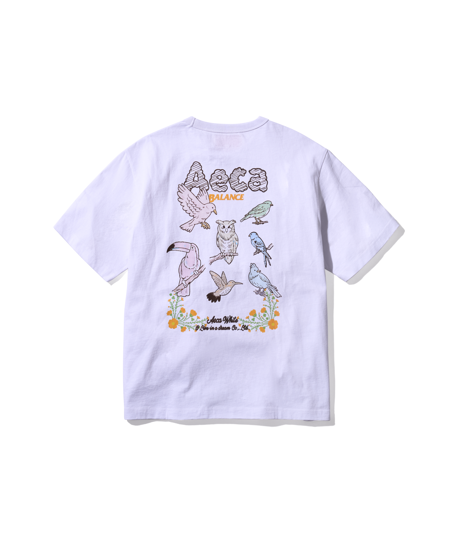 AECA WHITE AECA BIRDS Tシャツ 2colors ◇24SS AECA WHITE BIRDS Tシャツ/2色◇ (AECA WHITE/Tシャツ