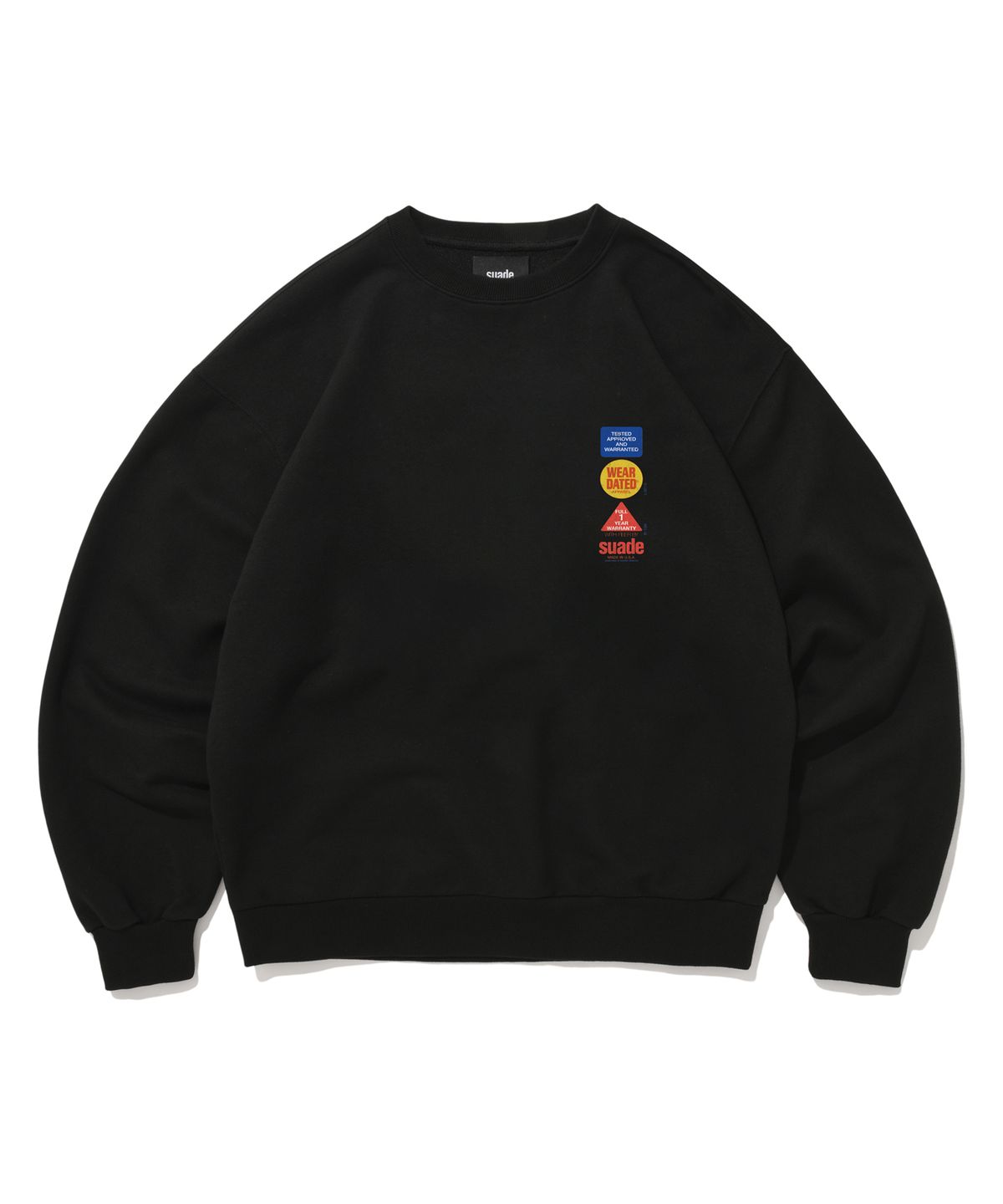 스웨이드(SUADE) SAFETY CREWNECK [BLACK]