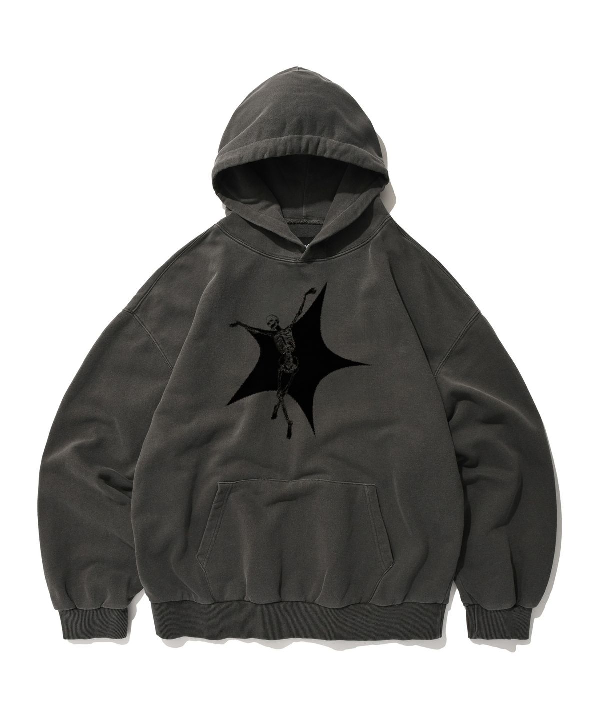스웨이드(SUADE) SKULL STAR HOODIE [PIGMENT BLACK]