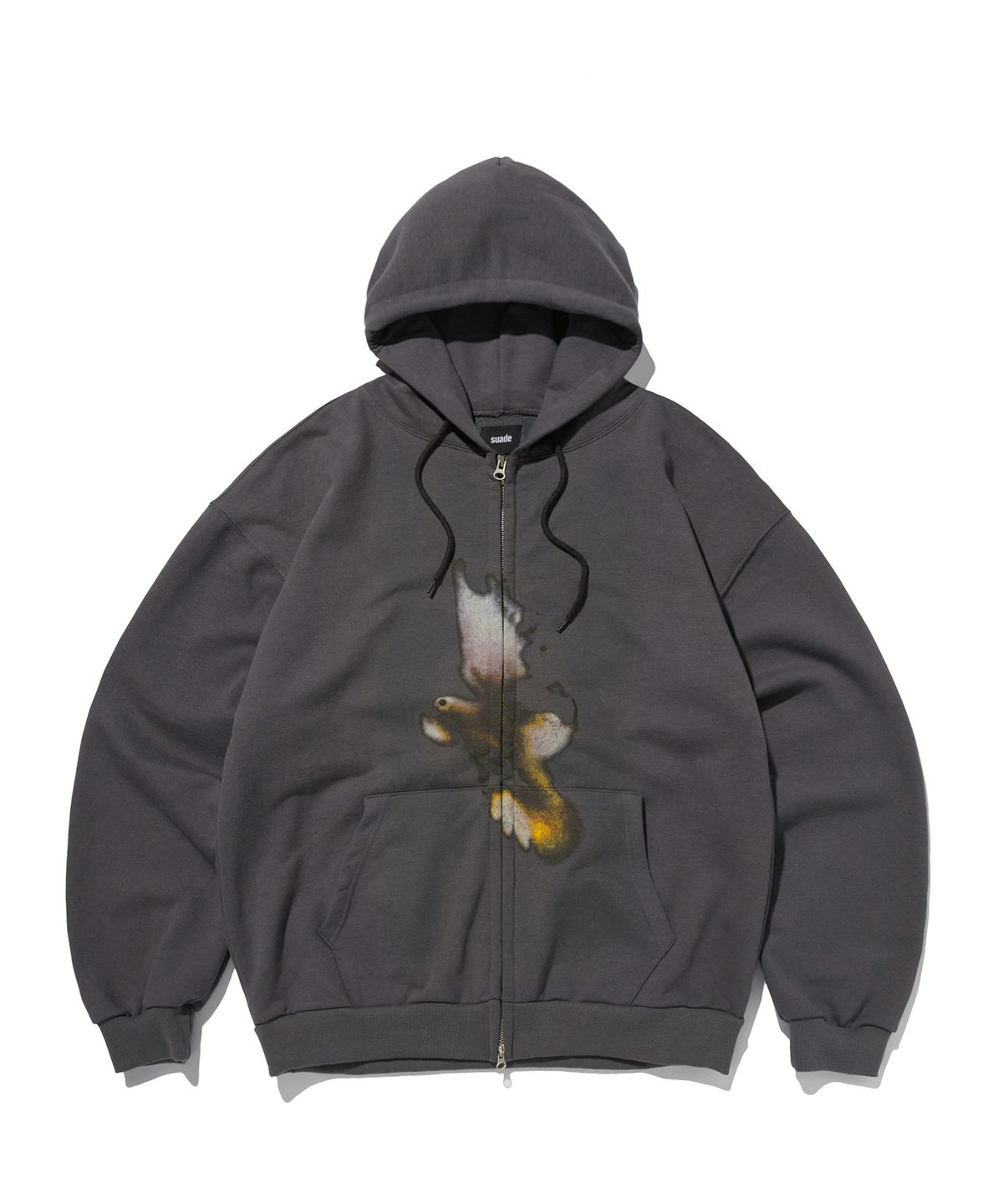 스웨이드(SUADE) BIRD HOOD ZIP UP [CHARCOAL GRAY]