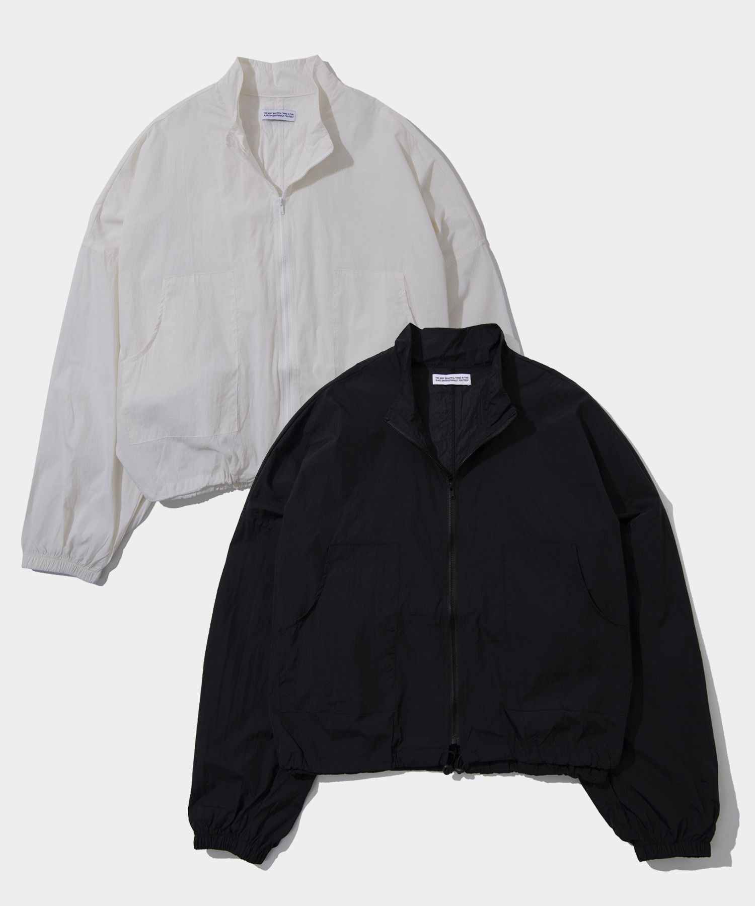 MUSINSA | SOME PLACE Oversized windbreaker high-neck string jacket jumper