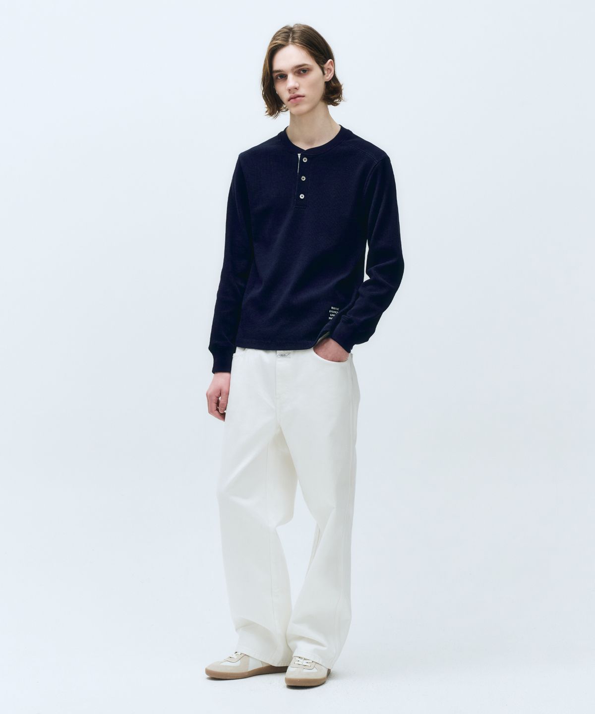 마리떼 프랑소와 저버(MARITHÉ + FRANҪOIS GIRBAUD) M HIGH STRAIGHT DENIM PANTS white