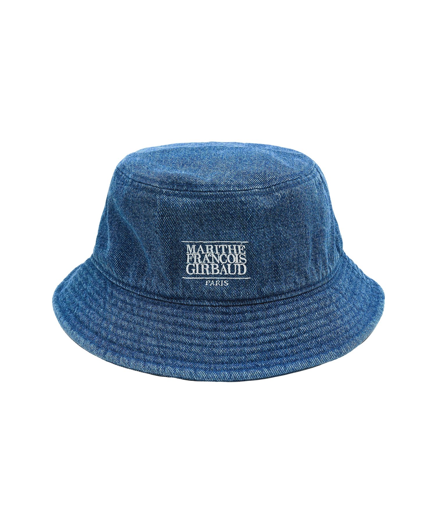 [MARITHE] ★韓国人気★CLASSIC LOGO BUCKET HAT Marithe Francois Girbaud Classic Logo Bucket Hat Beige