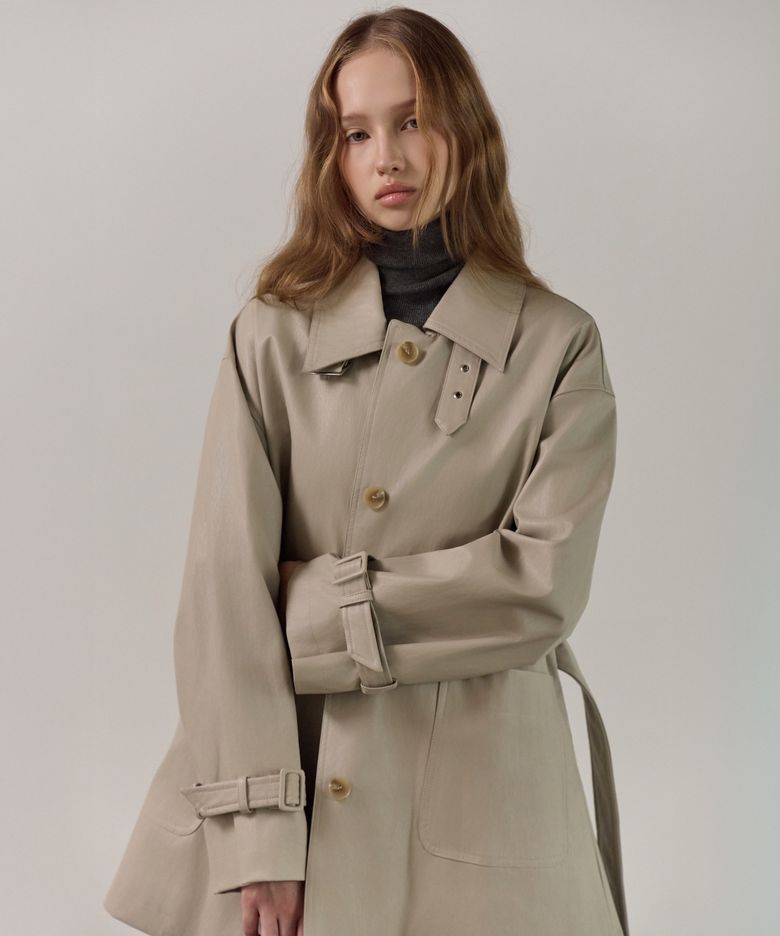 Leather Trench Coat_3Color