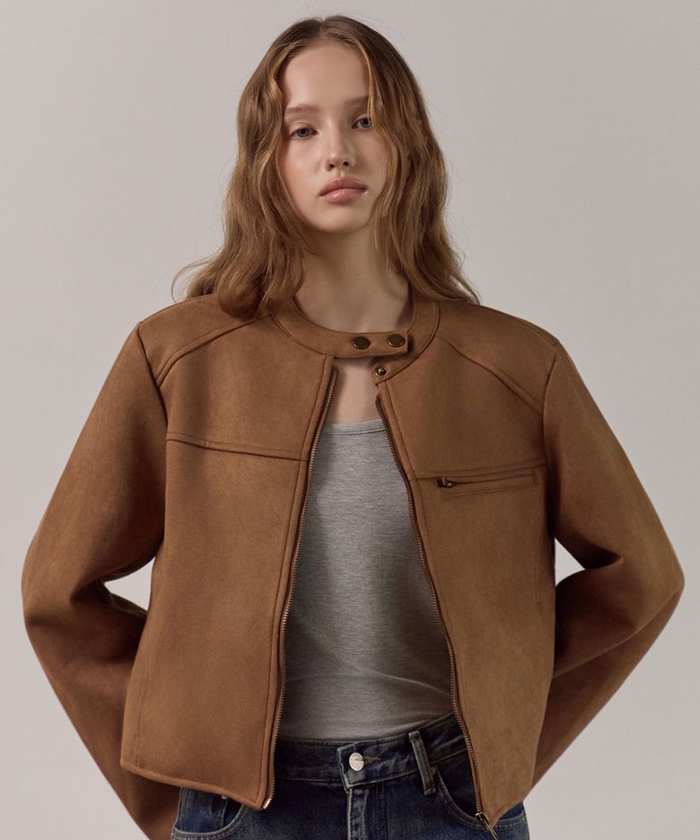 Suede Zip-up Jacket_3Color