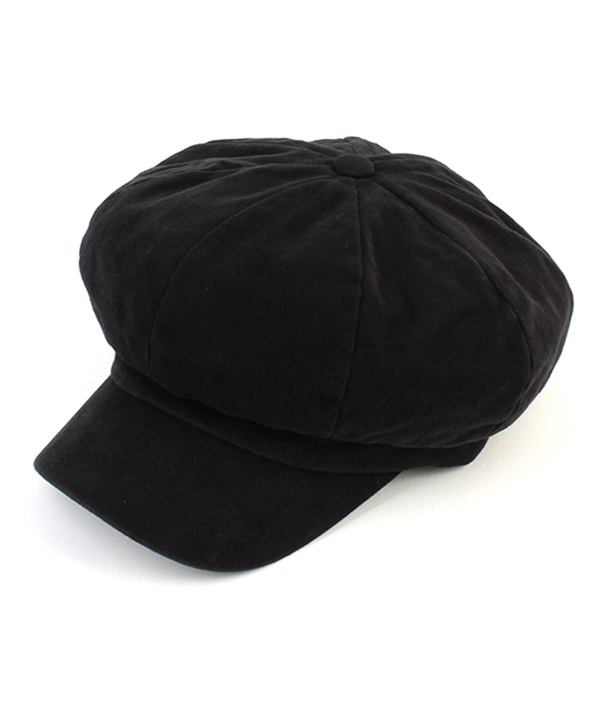 유니버셜 케미스트리(UNIVERSAL CHEMISTRY) Belted Hard Washing Black Newsboy Cap 뉴스보이캡