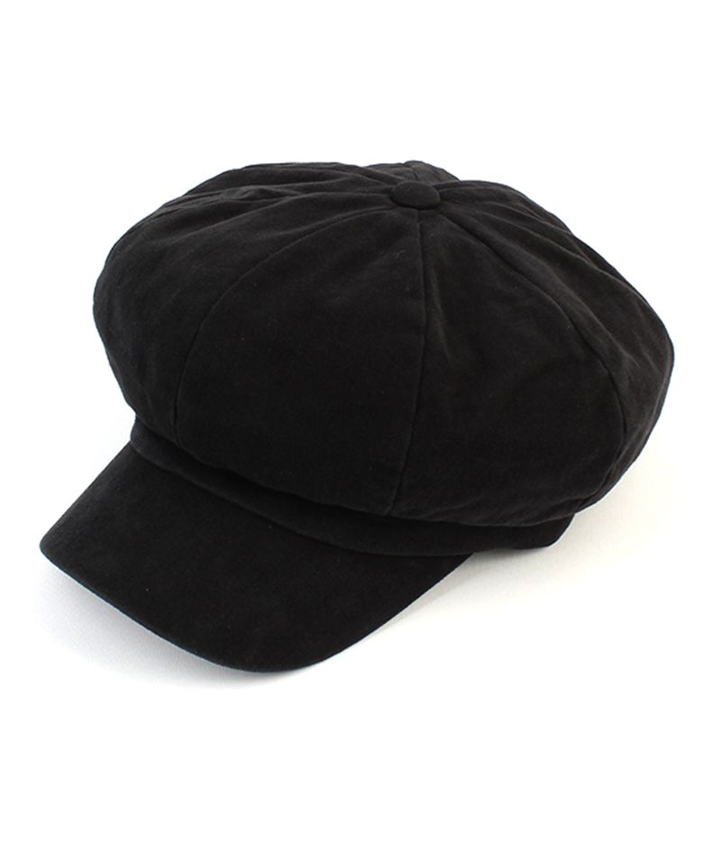 Belted Hard Washing Black Newsboy Cap 뉴스보이캡