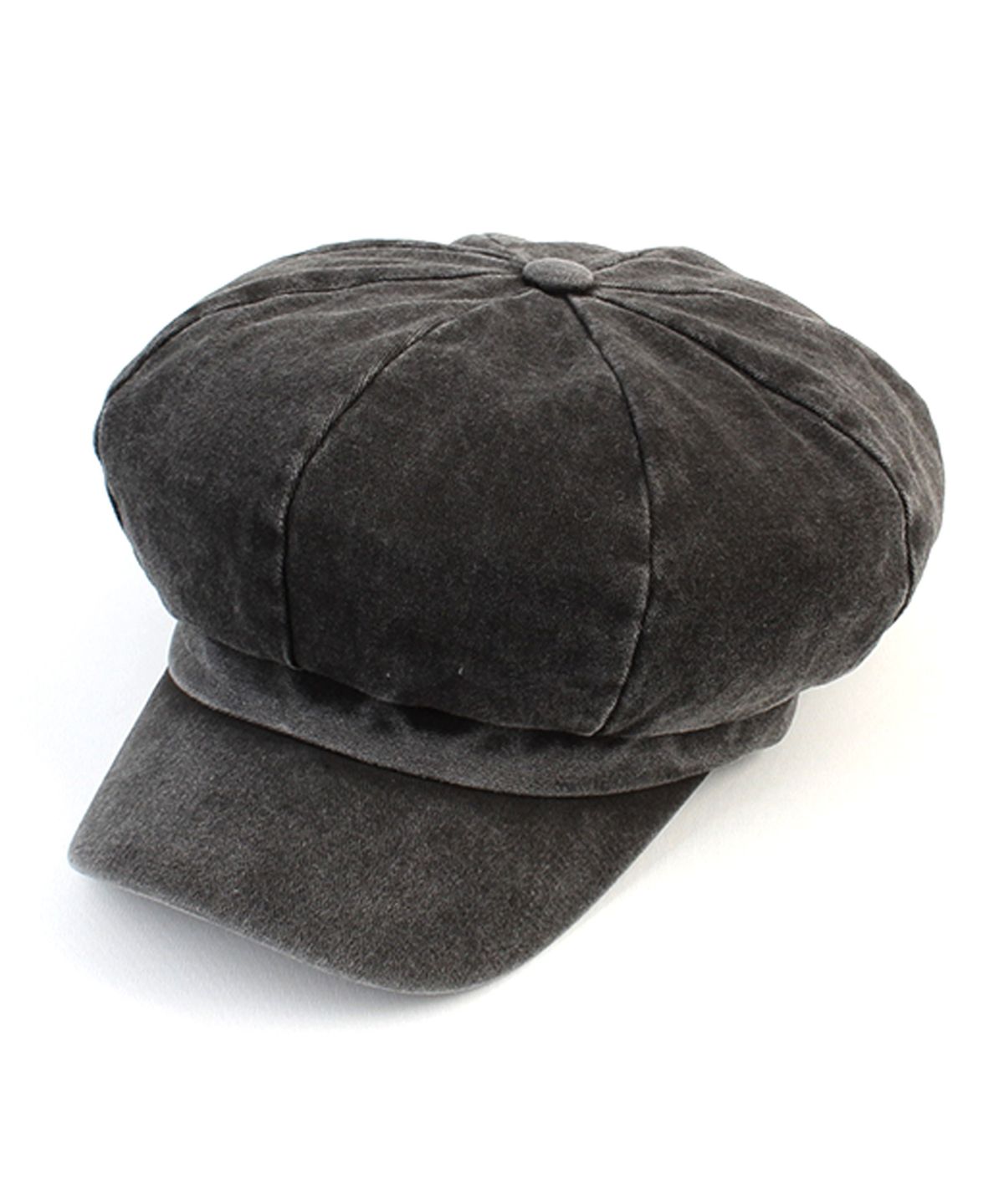 유니버셜 케미스트리(UNIVERSAL CHEMISTRY) Belted Hard Washing Charcoal Newsboy Cap 뉴스보이캡