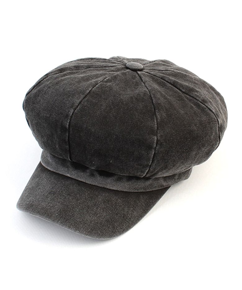 Belted Hard Washing Charcoal Newsboy Cap 뉴스보이캡