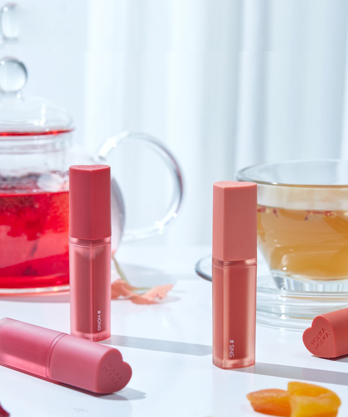 홀리카홀리카(HOLIKAHOLIKA) 티 브루잉 컬러즈 하트크러쉬 글로우 틴트 에어