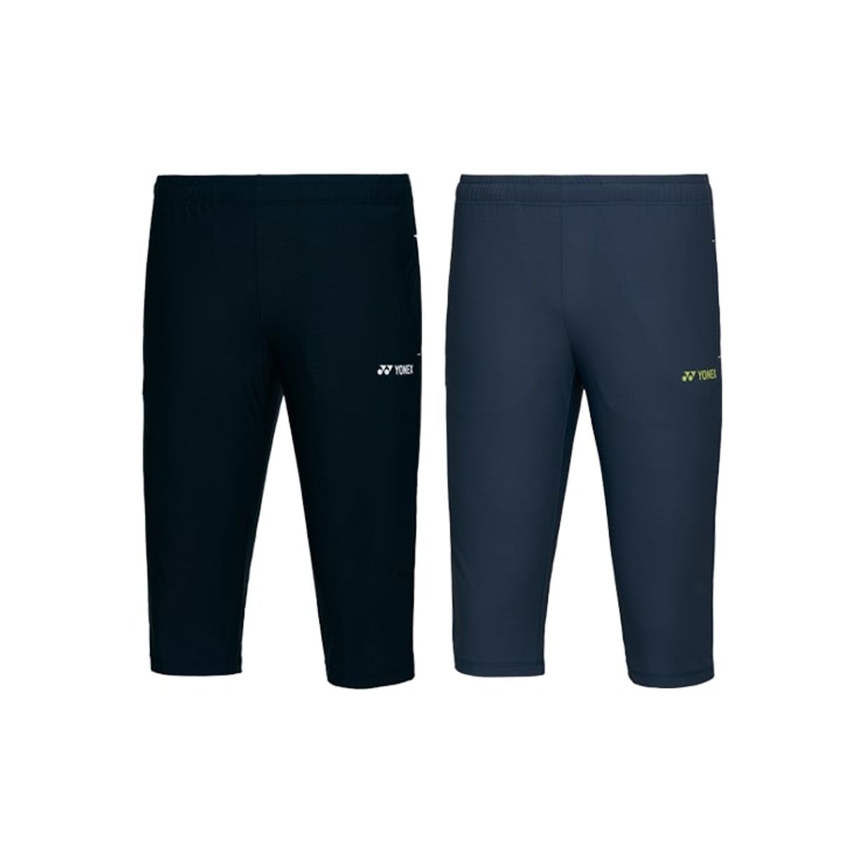 요넥스(YONEX) 241PH005M 블랙/청록 남성용 바텍 컬러 포인트 7부 팬츠