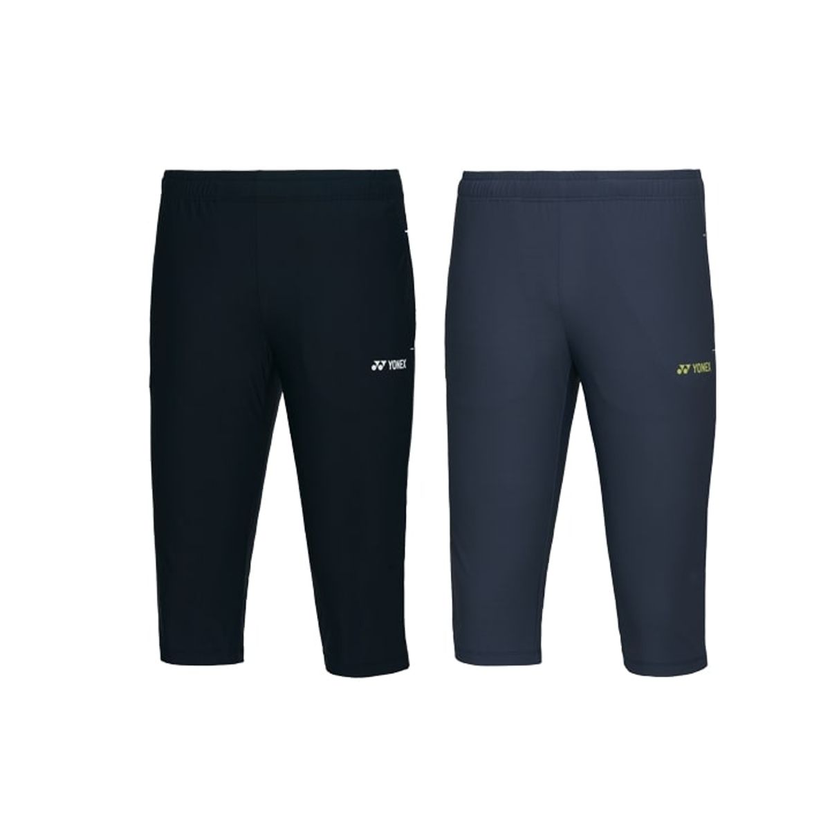 요넥스(YONEX) 241PH006F 블랙/청록 여성용 바텍 컬러 포인트 7부 팬츠