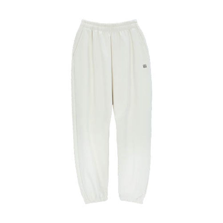TRUNK Embroidered Logo Basic Sweatpants (Ivory)