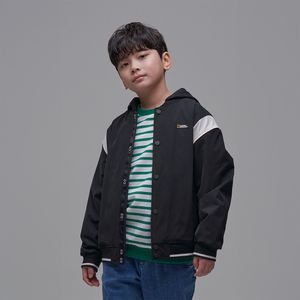 K241UJP910 우븐 베이스볼 점퍼 CARBONBLACK