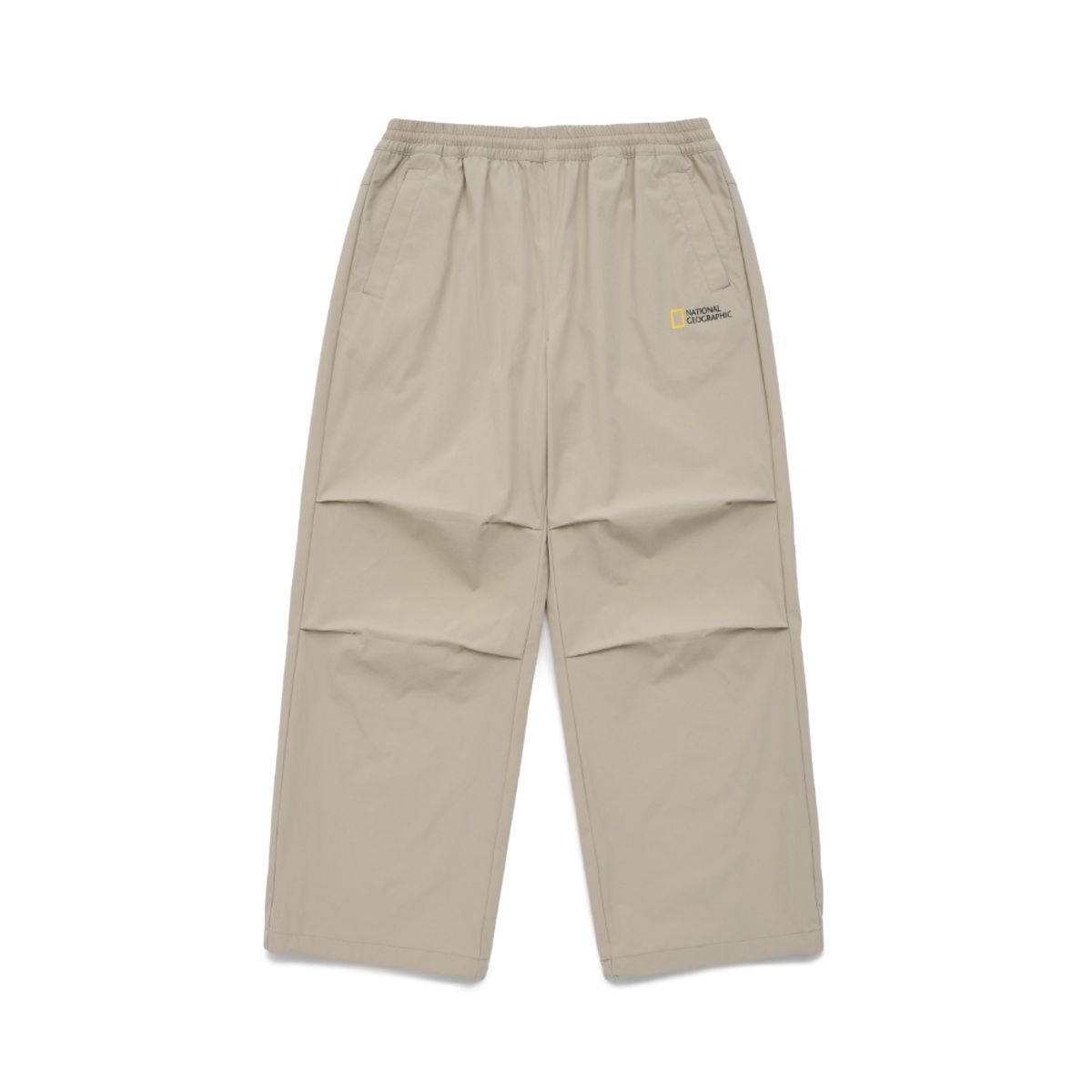 내셔널지오그래픽 키즈(NATIONAL GEOGRAPHIC KIDS) K241UPT930 바시티 와이드핏 트레이닝 팬츠 LBEIGE