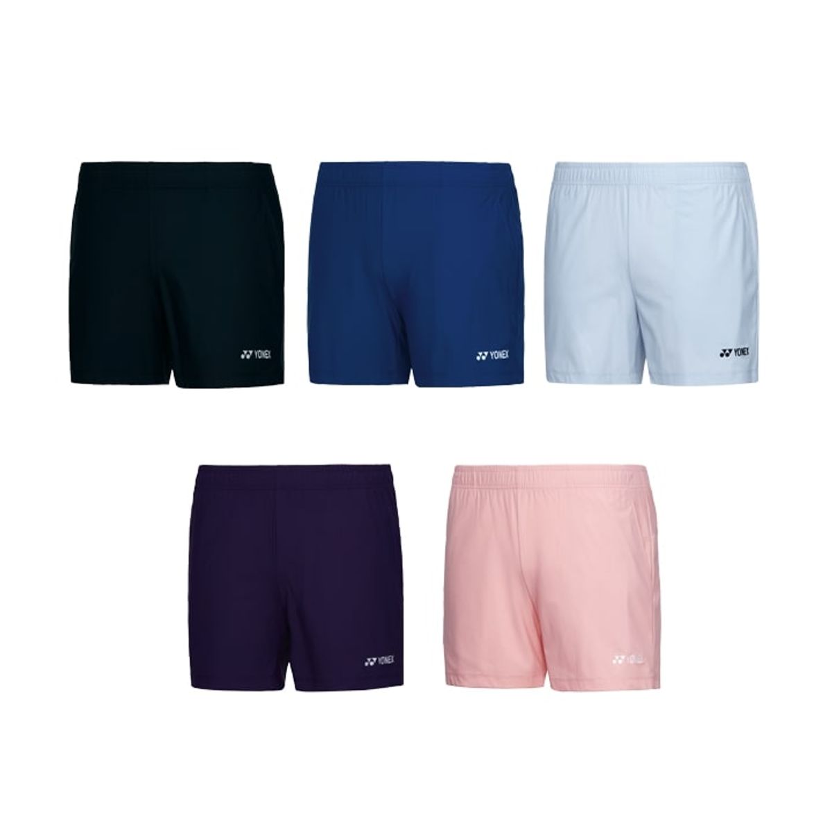 요넥스(YONEX) 249PH002F 블랙/네이비 블루/블루 그레이/다크 퍼플/펄 핑크 여성용 3부 우븐 반바지