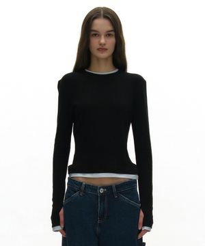 PW 더블 레이어드 롱 슬리브 티_12컬러