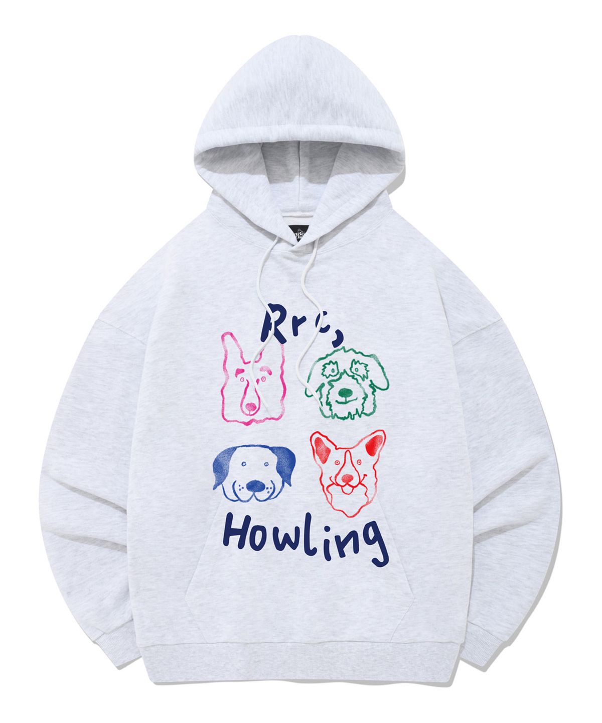 리트리버클럽(RETRIEVER CLUB) COLOR HOWLING HOODIE [MELANGE GRAY]
