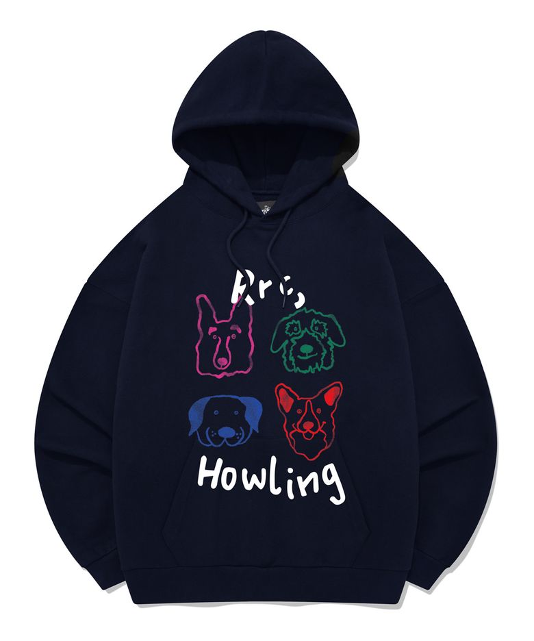 COLOR HOWLING HOODIE [NAVY]