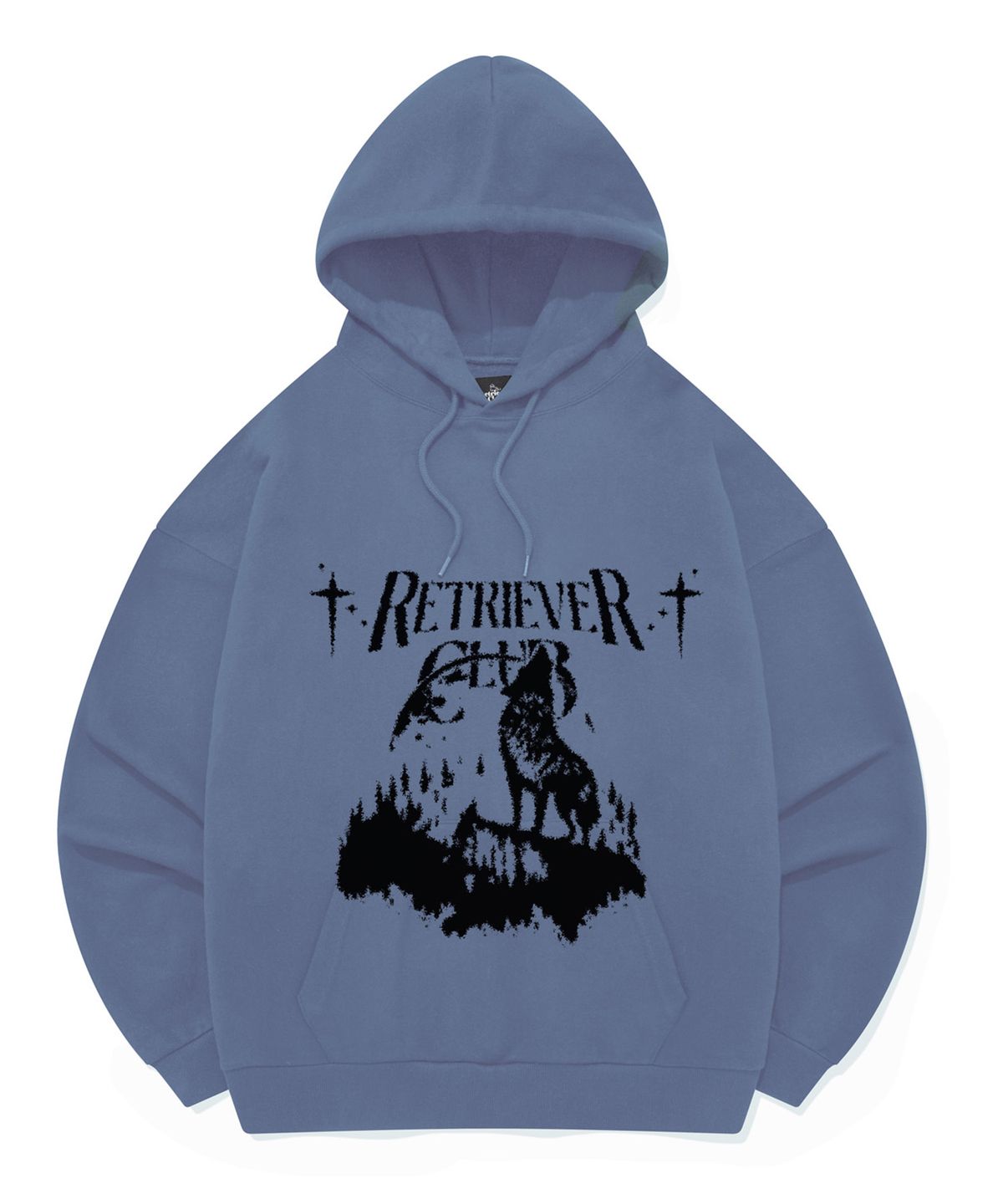 리트리버클럽(RETRIEVER CLUB) WITH THE MOON HOODIE [BABY BLUE]