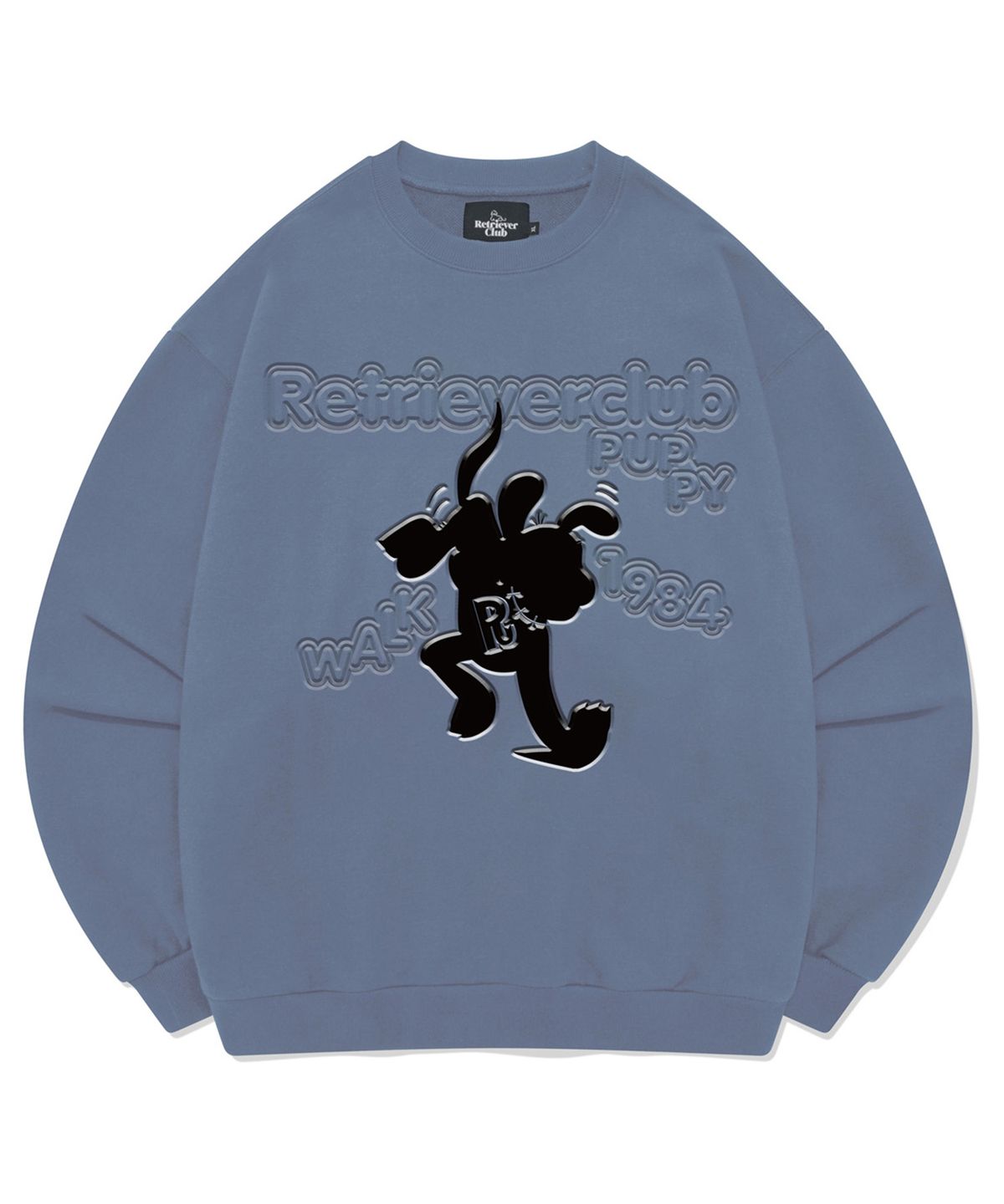 리트리버클럽(RETRIEVER CLUB) CARTOON CREWNECK [BABY BLUE]