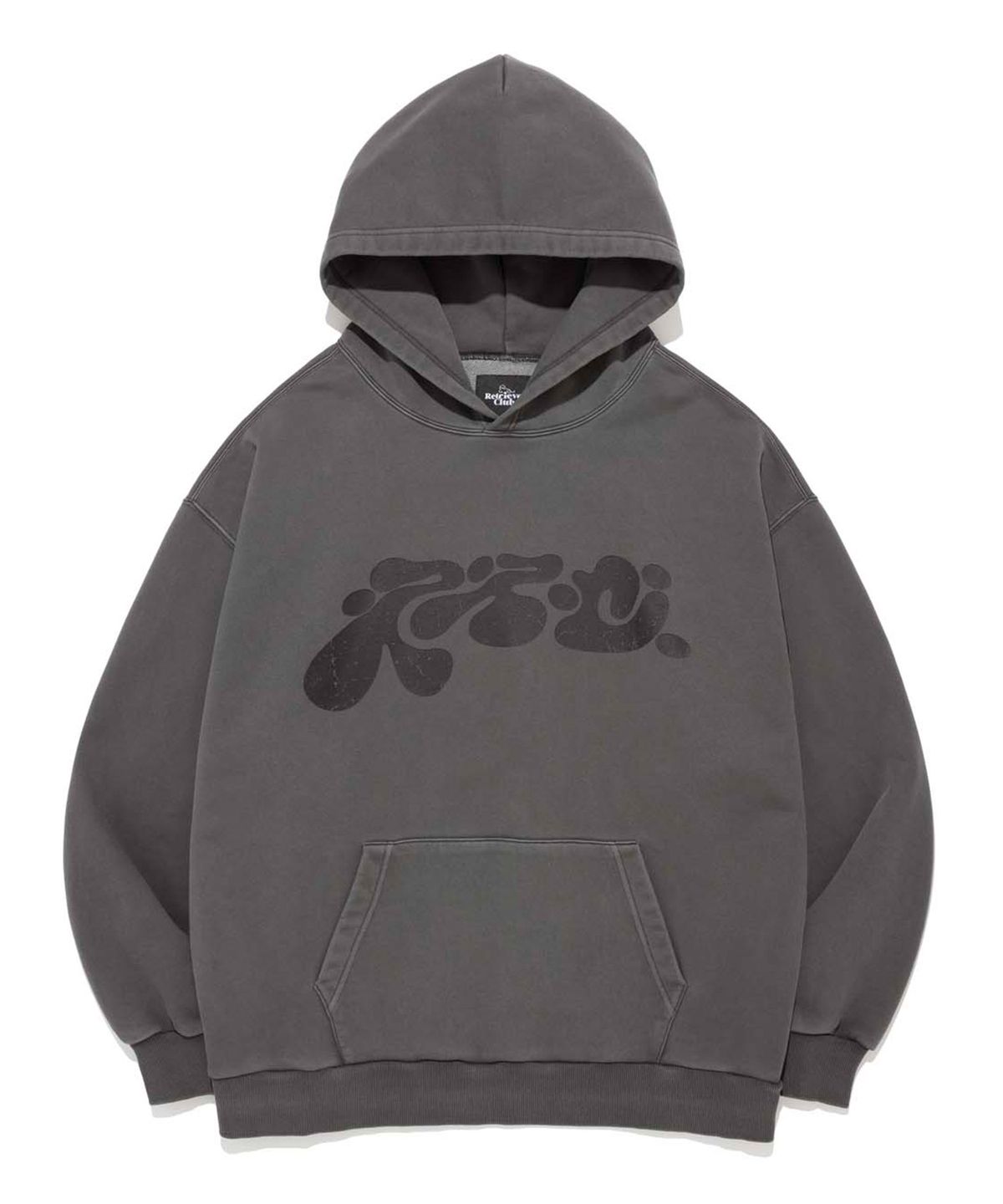 리트리버클럽(RETRIEVER CLUB) WAVE RRC HOODIE [PIGMENT BLACK]