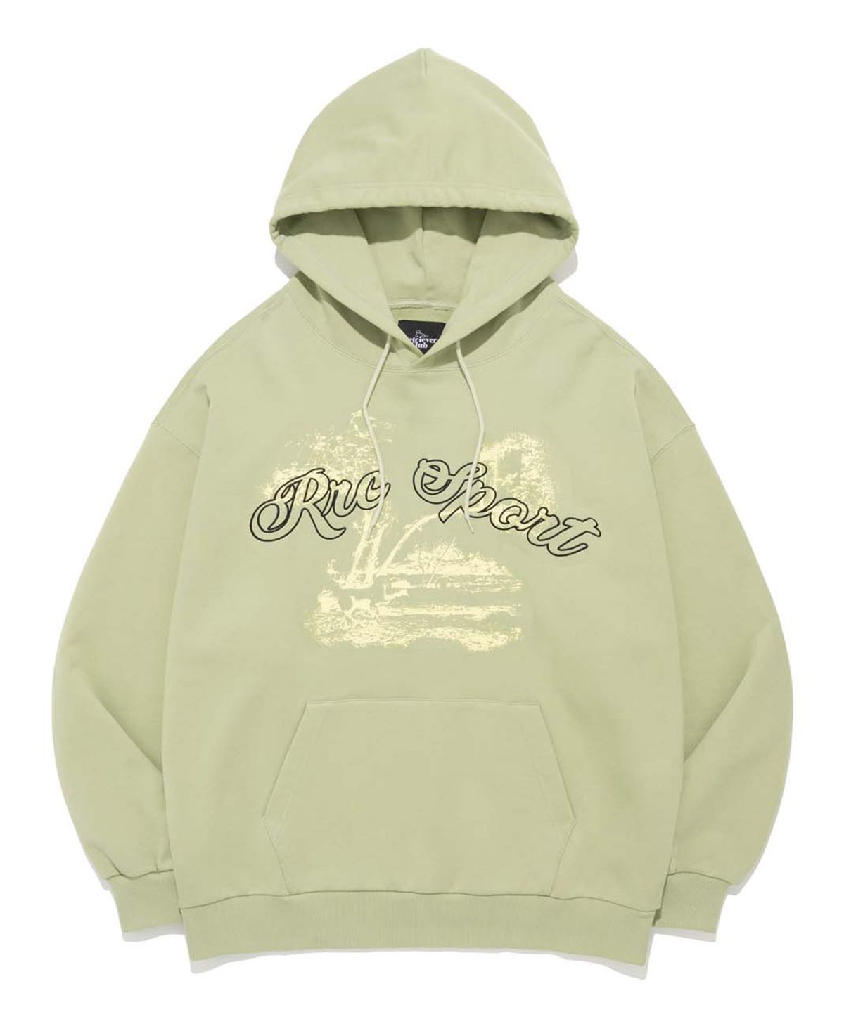 리트리버클럽(RETRIEVER CLUB) FOREST PUPPY HOODIE [LIGHT GREEN]