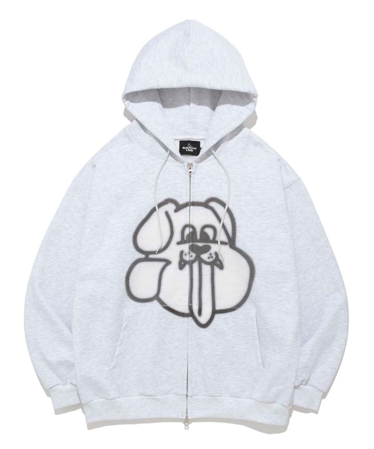 리트리버클럽(RETRIEVER CLUB) SPRAYING HOOD-ZIP UP [MELANGE GRAY]