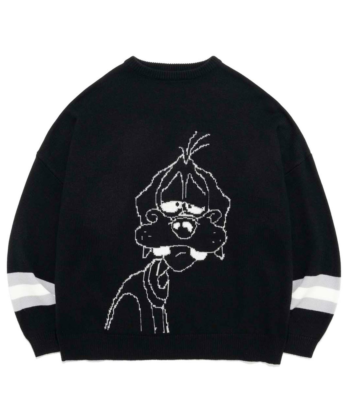 리트리버클럽(RETRIEVER CLUB) SLEEPING DOG KNIT [BLACK]