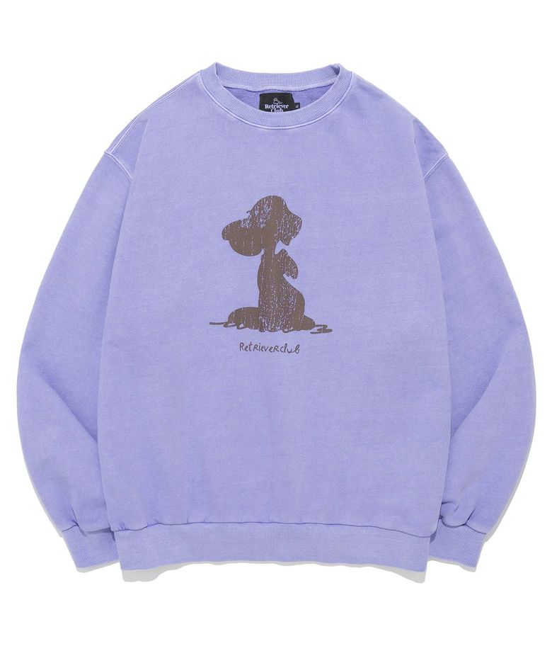 CRACK PUPPY CREWNECK [PIGMENT PURPLE]