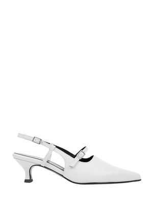 MINIMAL STRAP SLINGBACK / WHITE
