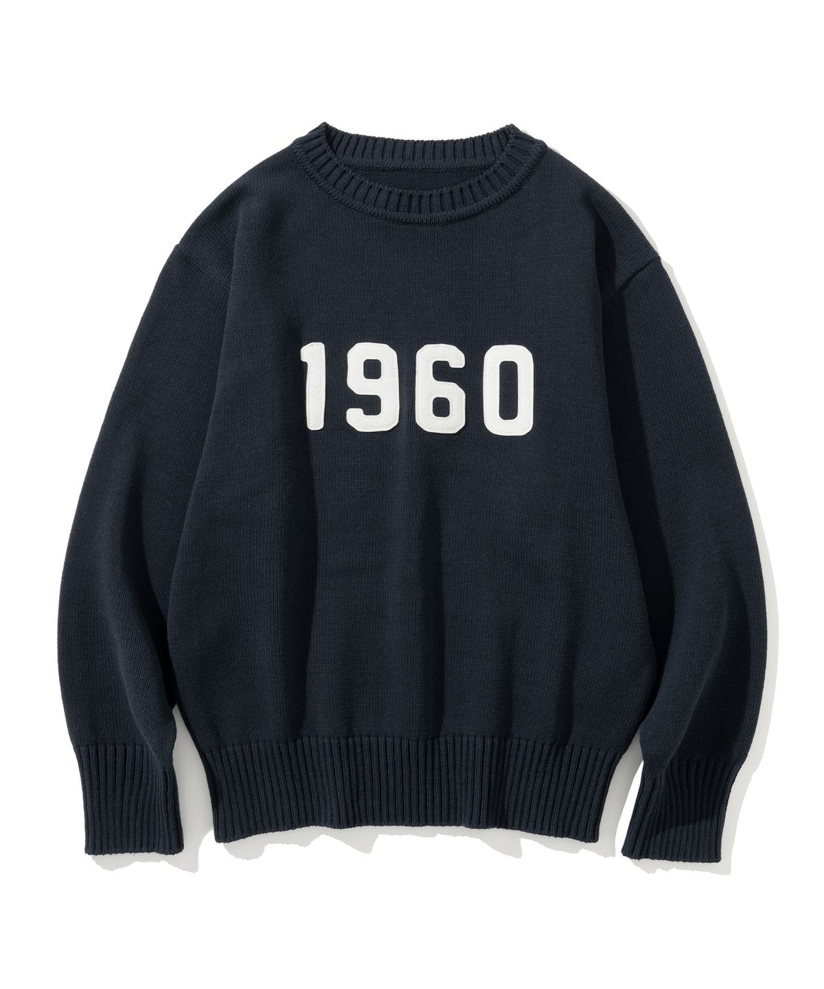 유니폼브릿지(UNIFORM BRIDGE) boat neck 1960 l/s knit navy