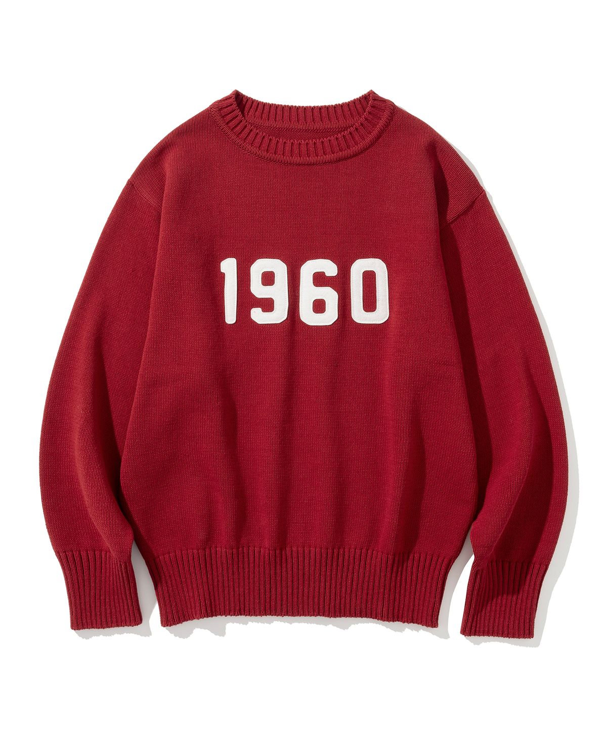 유니폼브릿지(UNIFORM BRIDGE) boat neck 1960 l/s knit burgundy