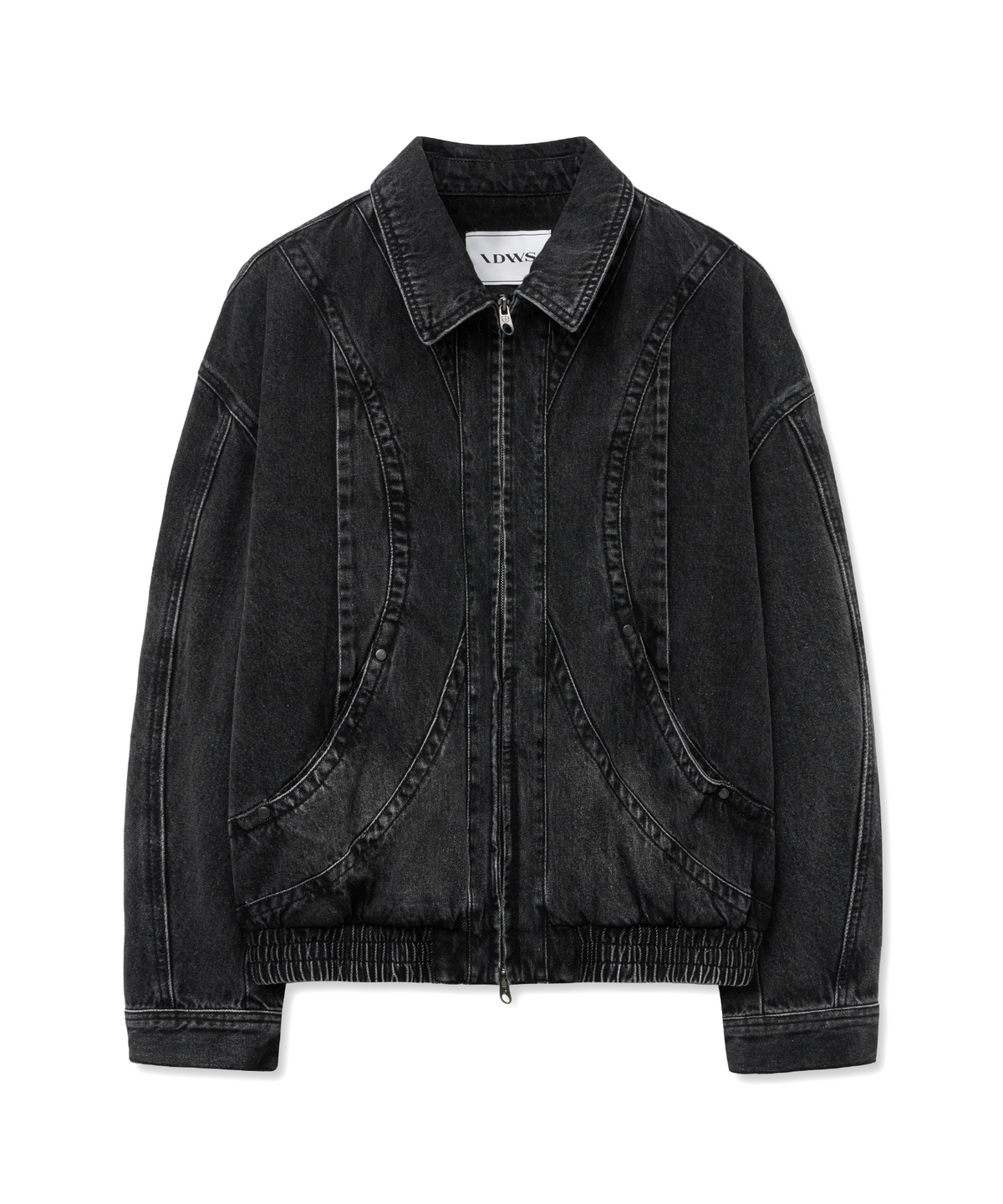 아이돈워너셀(IDWS) Division Denim Trucker Jacket Black