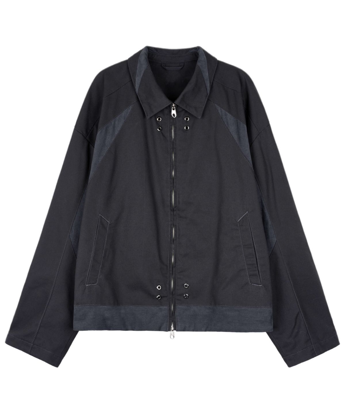 아이돈워너셀(IDWS) Explorer Contrast Trucker Jacket Charcoal