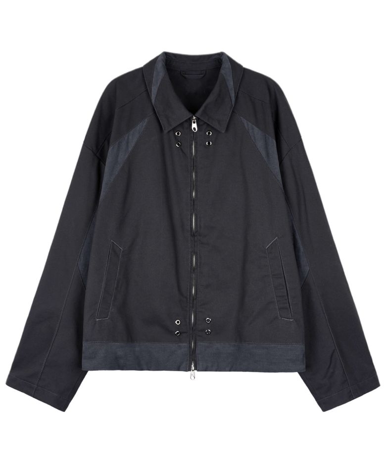 Explorer Contrast Trucker Jacket Charcoal