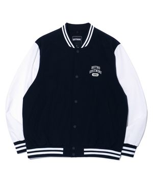 아치 로고 바시티 점퍼 NAVY (LO1JU022-066)