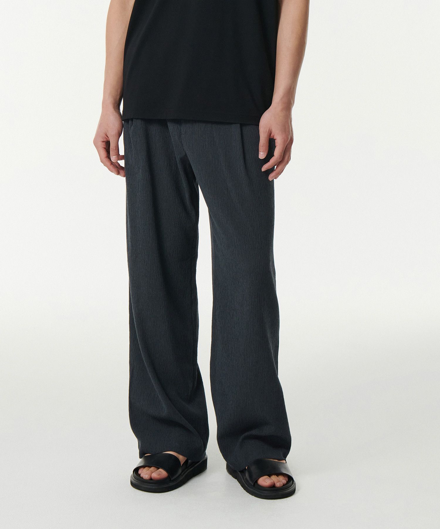 MUSINSA | MUSINSA STANDARD Crinkle One Tuck Wide Banding