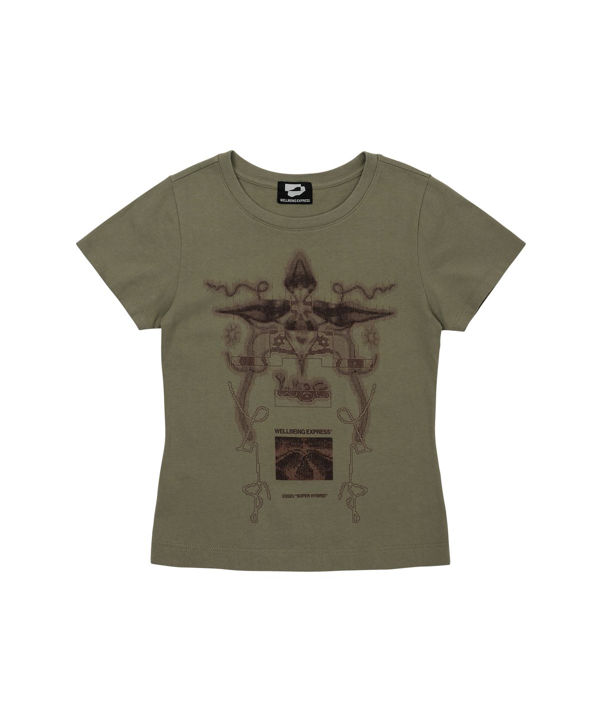 웰빙익스프레스(WELLBEING EXPRESS) Digital Tattoo Tee Renewal Khaki