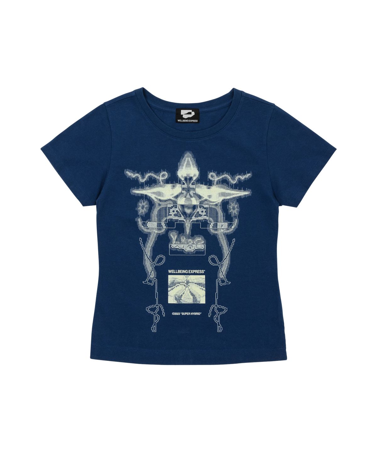 웰빙익스프레스(WELLBEING EXPRESS) Digital Tattoo Tee Renewal Navy