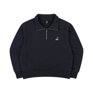 우먼스 하프집 스탠드넥 스웨트 1752 네이비