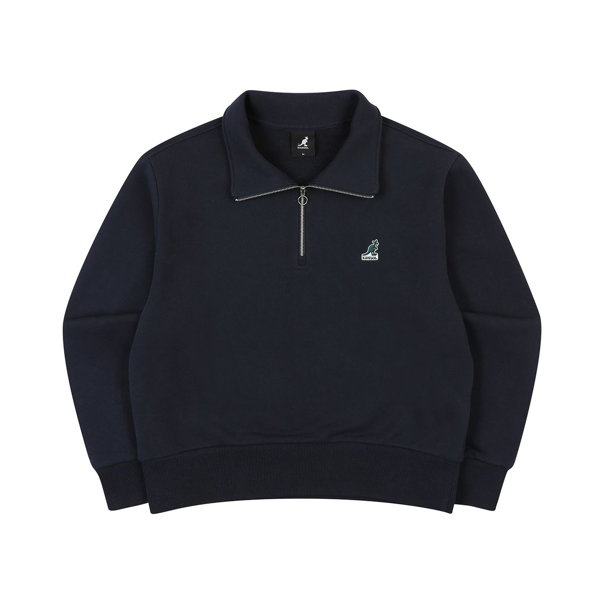 캉골(KANGOL) 우먼스 하프집 스탠드넥 스웨트 1752 네이비